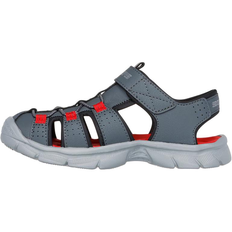 Skechers Kids Relix-Valdex Fashion Versatile Non-Slip Durable Low-Top Sandals Kids sandals Charcoal 406521L-CCRD 30