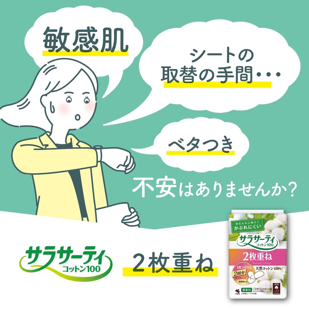 Sarasaty Slip für vielbeschäftigte 72 Stück Paare x 2 x 2 Packungen [Großeinkauf] Doppellagige wegklappbare Einlagen, unparfümiert, Menschen, (36 Blätter)