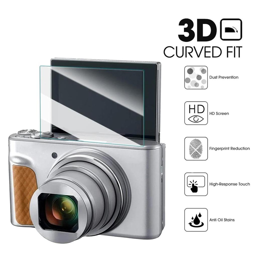 3Pcs For CANON SX740 SX730 Tempered Glass Screen Protector Video Camera Clear 9H Anti-Scratch Protective Film Glass For SX 730 740