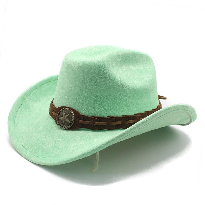Knot Pattern Wool Felt Hat With Wide Brim For Men And Vintage Style