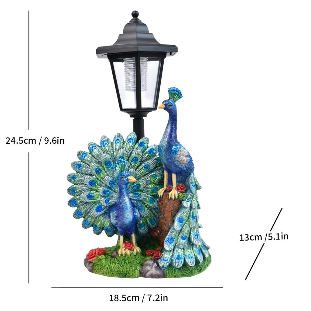 JYL TS/068, Ländliche Kreative Kolibri Solar-Außenleuchte Statue für Villa Balkon Garten Dekorationslampe