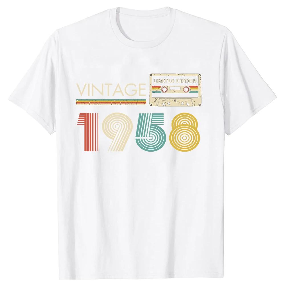 Novelty Awesome Made In 1958 T Shirts Graphic Cotton Streetwear Short Sleeve Birthday Gifts Summer Style T-shirt Mens Clothing