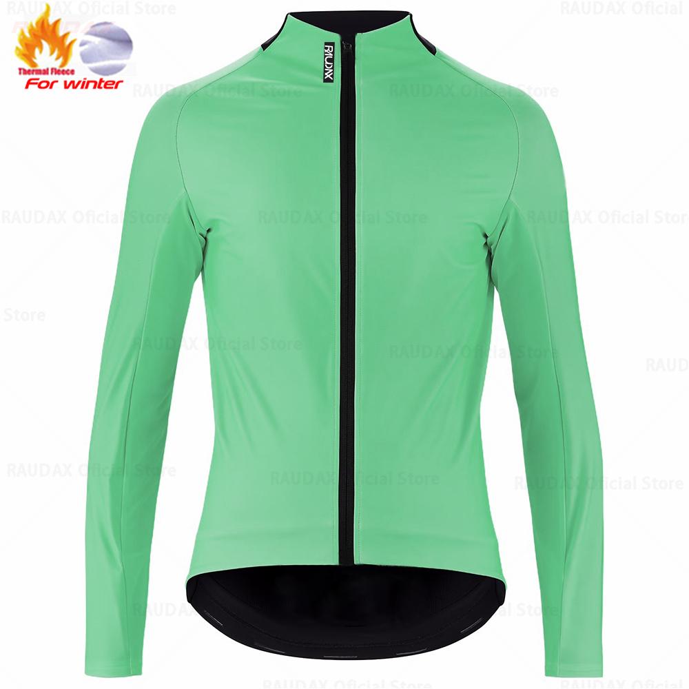 2026 RAUDAX Warm Fleece Winter Cycling Jersey Set Long Sleeve Racing Triathlon Road Bike Clothing Warm Bike Jersey for Cycling S