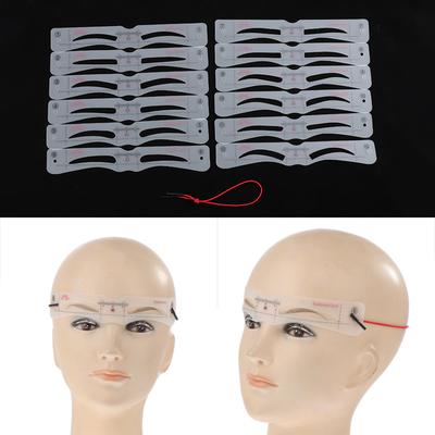 12 Pezzi Adesivo per Sopracciglia in Silicone Modello per Sopracciglia Artefatto per Sopracciglia Strumenti per il Trucco