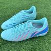 New LiNing Jin MG Rubber Short Studs Soft Ground Anti Slip Wear Resistant Soccer Shoes Men's Blue TSFU029-4