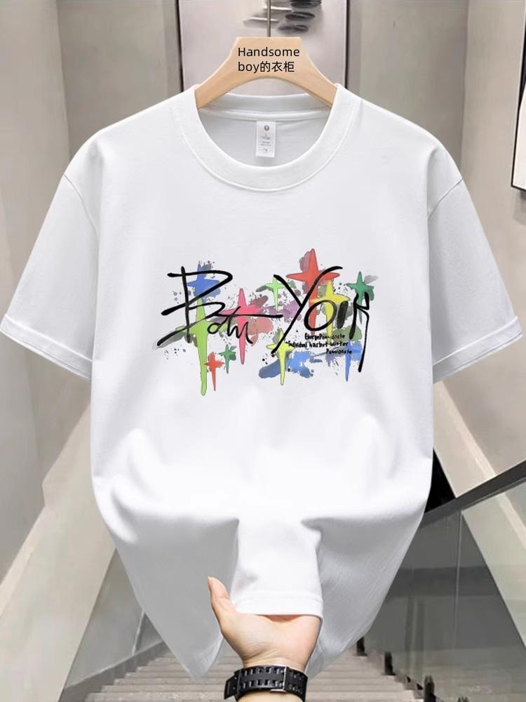 2025 Summer New Fantastic Mens 100 Pure Cotton and Pure Colour of ColthesTShirt for Men Quick Drying Comfortable TShirt