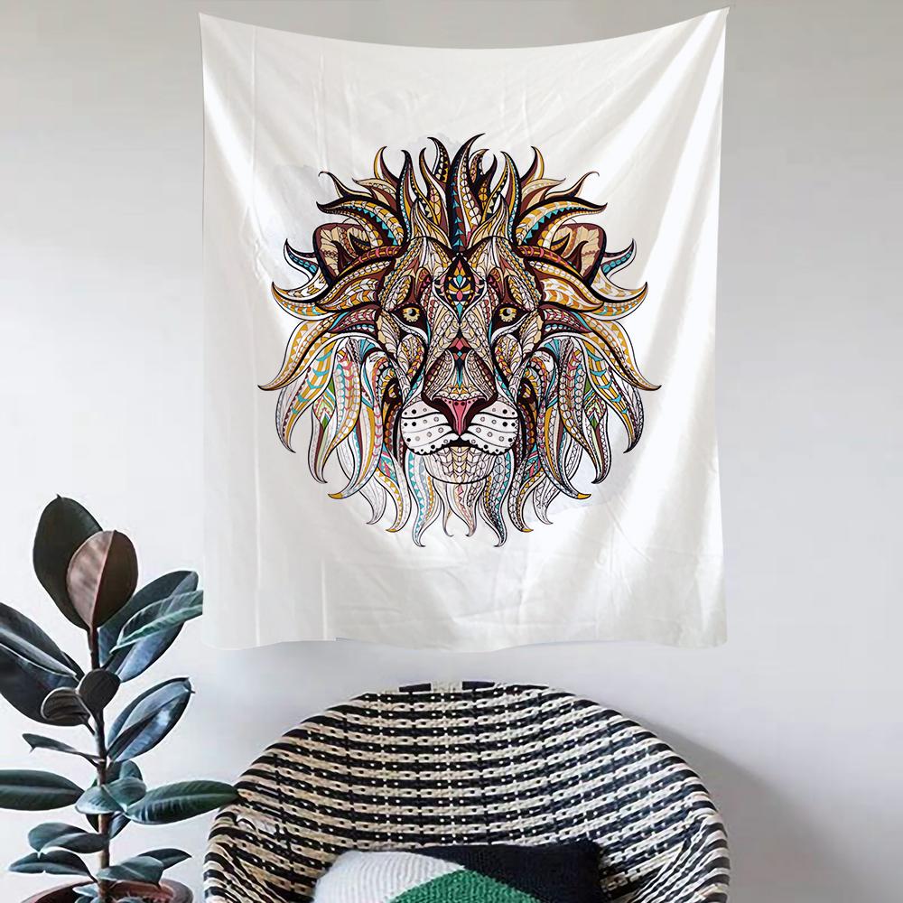 Cheap Animal Lion Tapestry Home Decor Tapestry Wall Hanging Boho Decor