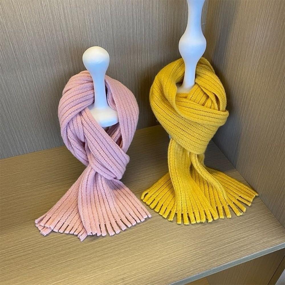 Coldproof Knitted Scarf Windproof Scarves Bib New Neckerchief  Cute