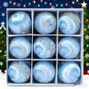 16Pcs/set 9 Pcs Christmas Balls Ornaments 8 CM Silk Christmas Tree Ornaments Special-Shaped Design Hanging Style