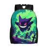 Fashion Pokemon Halloween Gengar Backpack Daypack Mochila School Large Capacity Rucksack