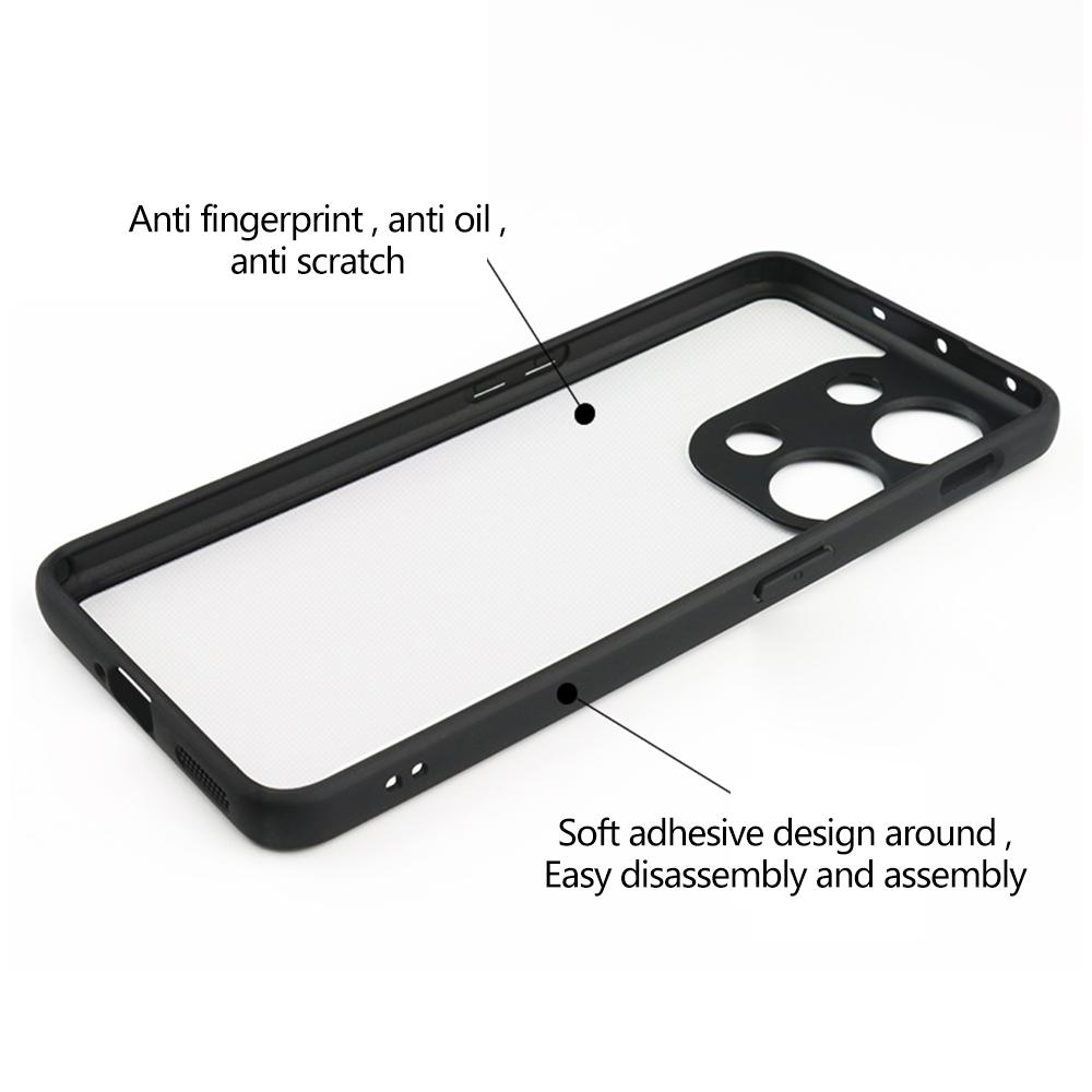 For OnePlus Nord 3 5G/Ace 2V Transparent Phone Case Anti-Scratch Flexible TPU+Hard PC Cell Phone Cover