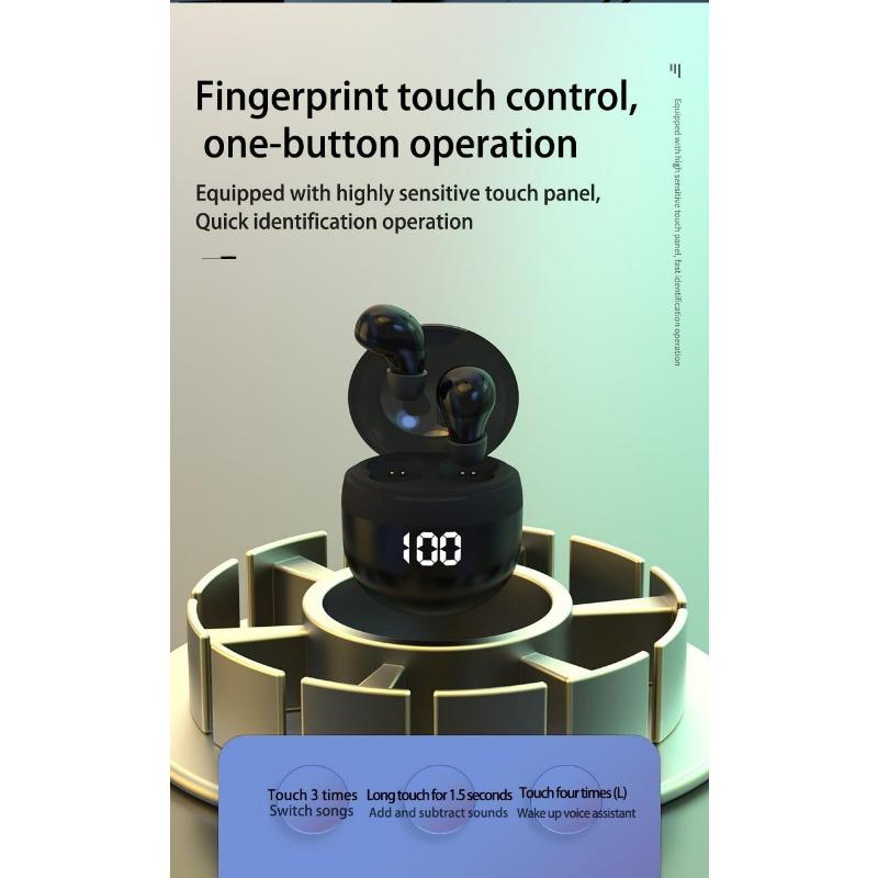 SK18 מיני אוזניות Bluetooth Sleep TWS In-Ear HIFI איכות צליל עמיד למים, עמיד לזיעה, הפחתת רעשי מגע אינטליגנטי ספורט
