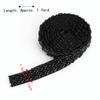 1pcs 1.5cm Width Pearl Ribbon Tape Square Tube Beads Double Eight Tube Beads Decorative Sewing Trim Lace Embellishment Tape