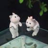 Miniature Hanging Cat Figurines Flower Pot Vase Hugger Resin Kitten Planter Pot Hanger