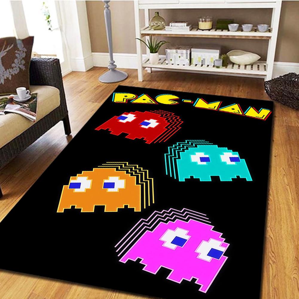 

PAC-MAN Cartoon Floor Carpet, Digital Printed Movie Rug, Home Decor Mat for Bedroom, Living Room -HYQ65 60x90cm