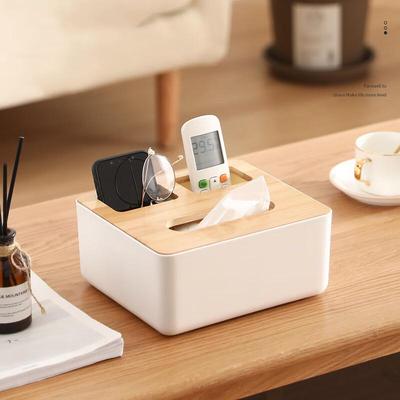 Kunststoff-Schreibtisch-Organizer und Taschentuchbox