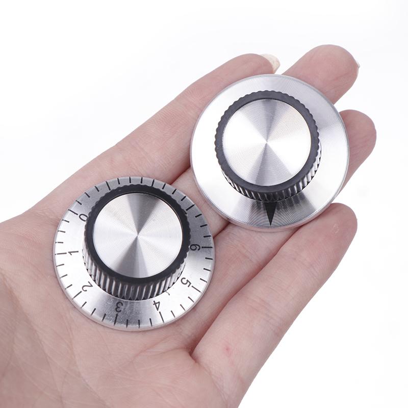 1 pièce Bouton d'effet pour pédale à tige 6 mm Accessoires DIY Dessus chromé Bouton d'amplificateur de guitare vintage Bouton avec indication flèche