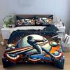 Baseball-Themed Decor 3-Piece Set Soft Comfortable Duvet Cover Bedding Set Included 1*Duvet Cover & 2*Pillowcases, Gift