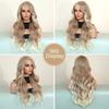 Professional  WIGS 13*4 Lace Front Wig Long Loose Wavy Blonde Wig for Women Synthetic Light Brown Lace Side Bangs Wigs Natural Looking