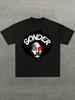 T-shirt Estiva Casual Stampata Sonder Brent Faiyaz Comoda e Versatile Cotone con Stampa di Lettere Abbigliamento Vintage Harajuku