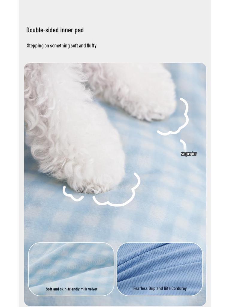 All-Season Semi-Closed Safe Pet Sofa Bed and Sleeping Pad