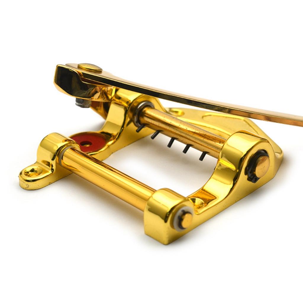 Precisions Machined Guitar Vibrato Bridge Assembly Featuring Frame and Smooth String Through for Enhancing Playability