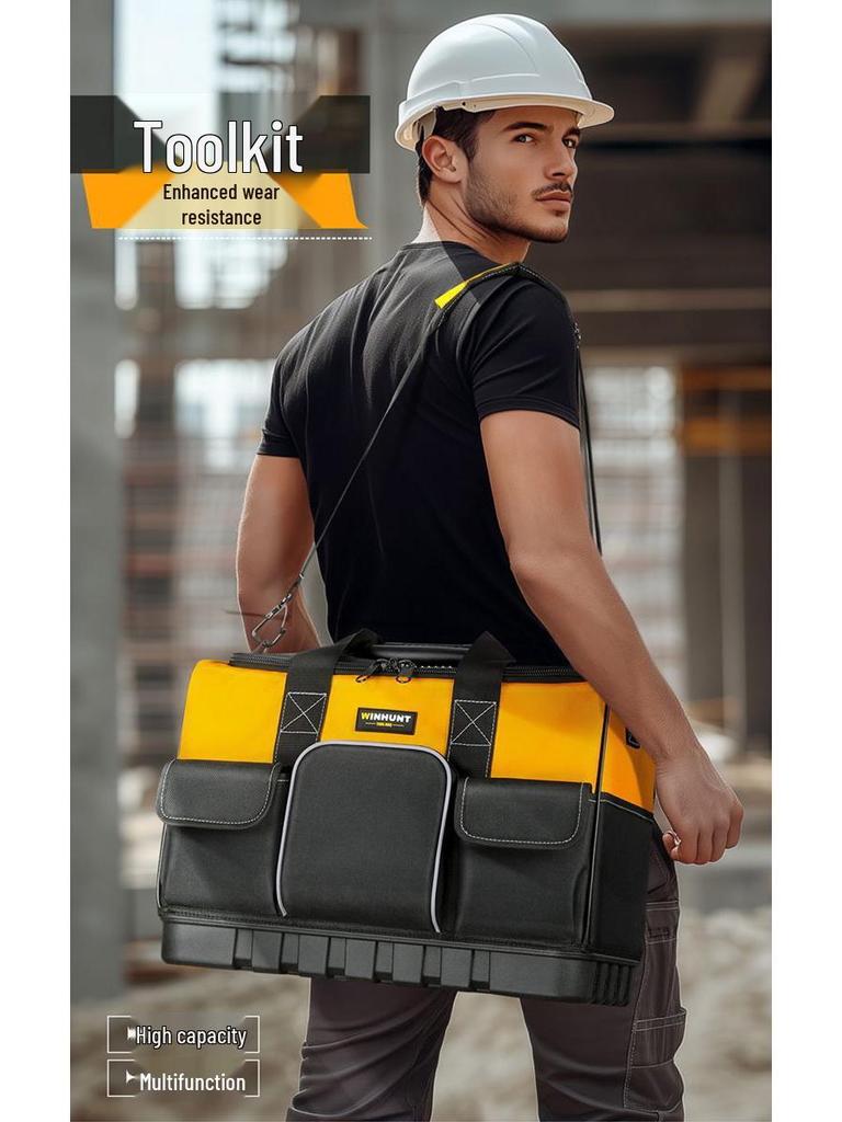 Canvas Electrician Tool Bag - Durable Storage for Tools & Hardware