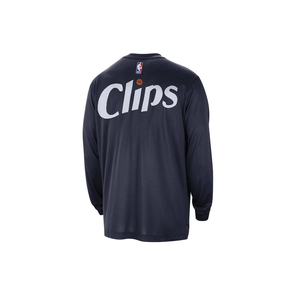 Nike Letter Print Crew Neck Casual Long Sleeve Drop Shoulder T-Shirt Unisex T-Shirt Navy-Blue FB3598-419