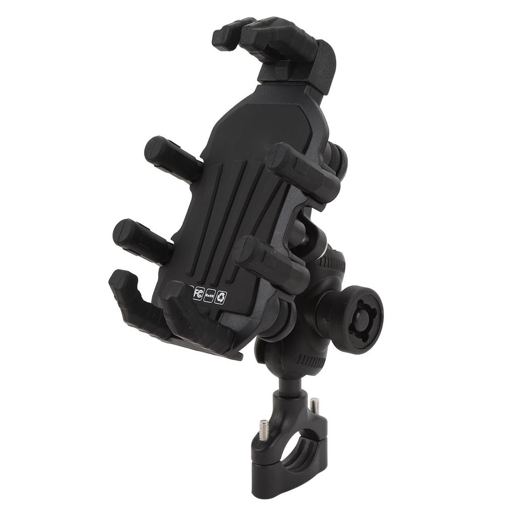 Support de téléphone pour moto avec amortisseur de vibrations Verrouillage sécurisé haute vitesse Réglable pour scooter VTT