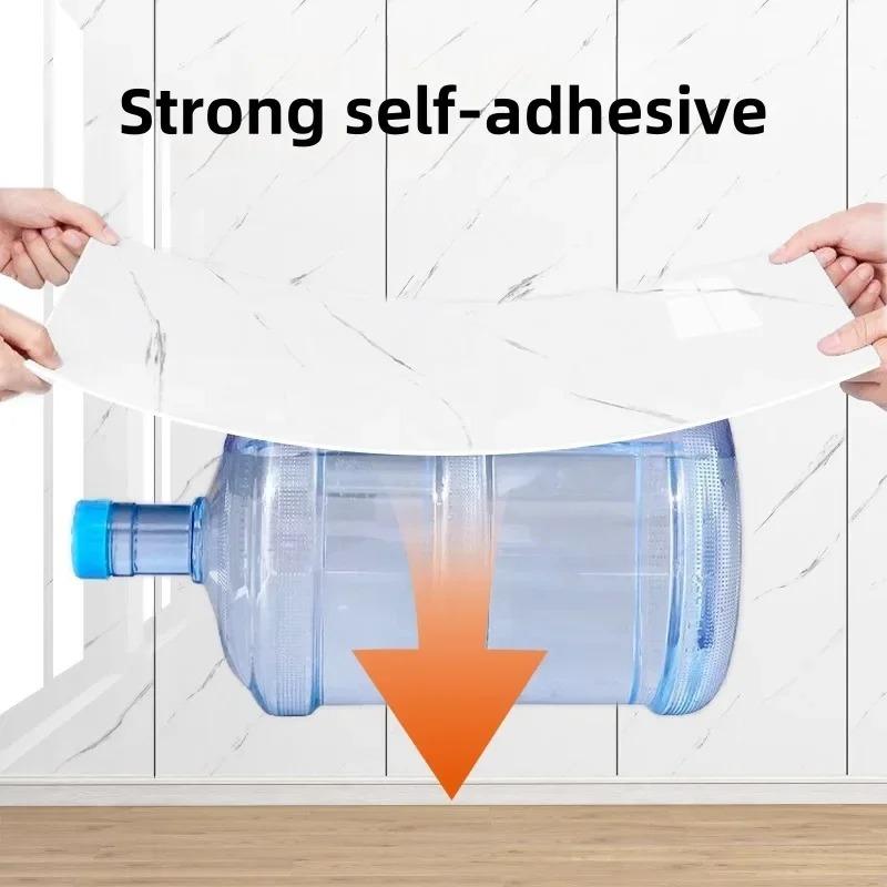 High Quality Thickened Self Adhesive Wallpapers Marble Texture PVC Oil-Proof Splash-proof Decor Cabinet Kitchen Wall Stickers