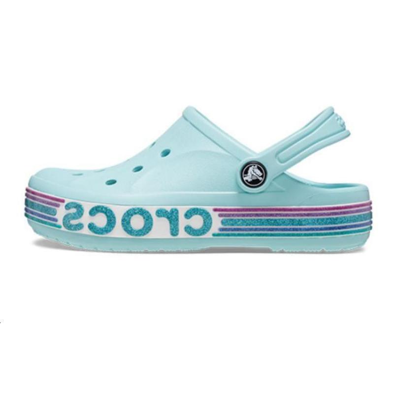 Crocs Shock Absorbing Children's Sandals Glass Blue Children's Model