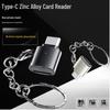 Type-C OTG Card Reader for Micro SD/TF – Compatible with Mobile Phones, Cars, Computers, Tablets, and iPad