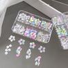3D Flower Petals Nail Art Glitter Set Transparent Nail Charms Decorations  Manicure Accessories