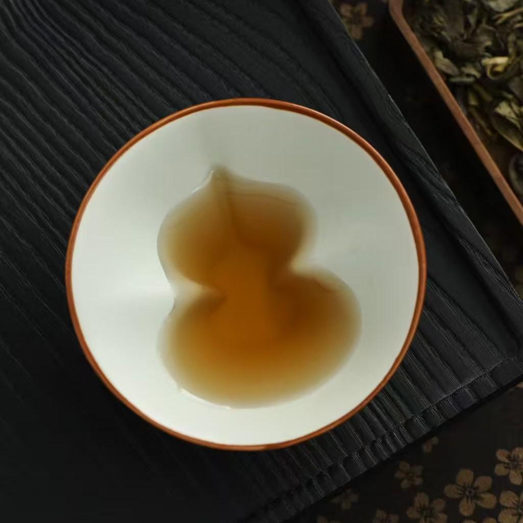 Ru Kiln Fu Lu Master Tea Tasting Cup: Ceramic Gongfu Gourd-Hat Design