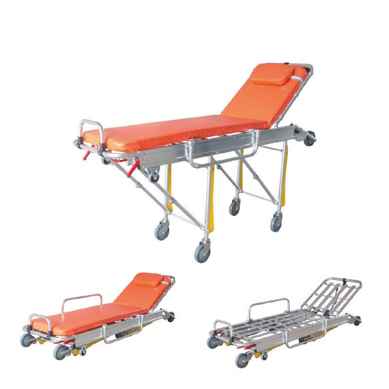 Zuolou Stainless Steel Emergency Rescue Stretcher Trolley