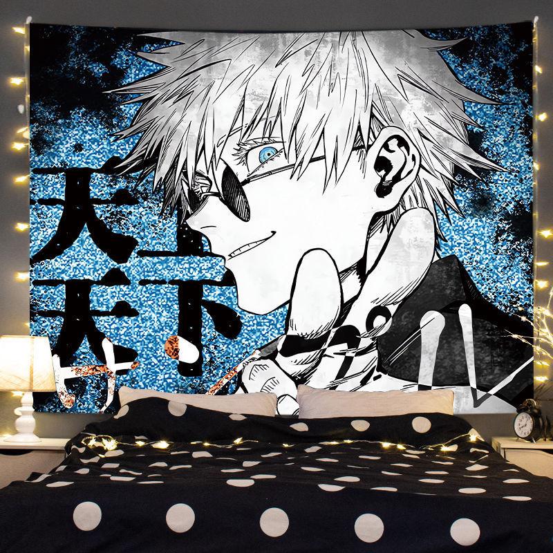JJujutsu KKaisen Tapestry  Gojo Satoru Anime Wall Art Decor for Bedroom  Home Wall Decoration