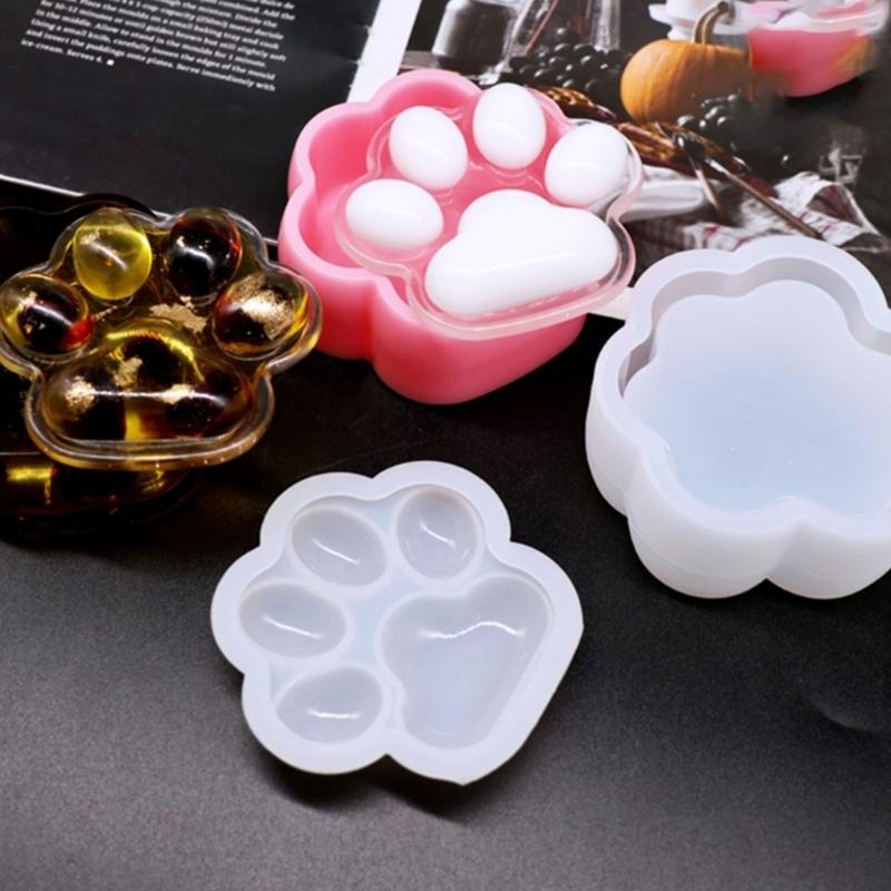 Resin Box Molds with Lids 3D Jar Silicone Mold Trinkets Storage Container Box Mold for Resin Casting Home Decoration