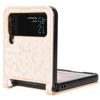 Pro Samsung Galaxy Z Flip 3 Flip 4 5G Tečkovaný keprový tvrdý PC nárazuvzdorný kryt pro Samsung Galaxy Z Flip3 Flip4 Ochranný kryt