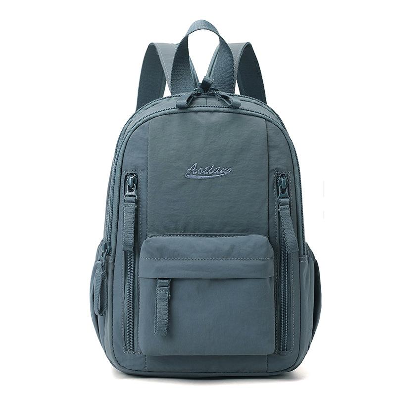 Multi-functional Chest Bag Solid Color Women's Backpack Multi-layer Men's Crossbody Bag