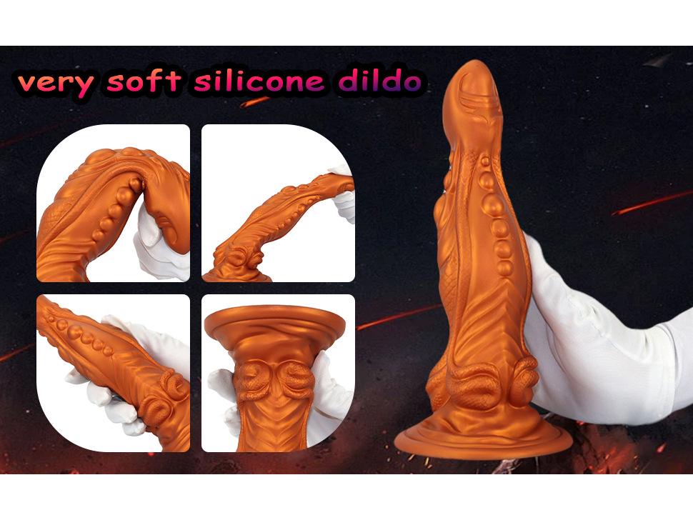 Silicone Dildo for Men & Women, Anal Expander, Couples' Erotic Pleasure Toy.