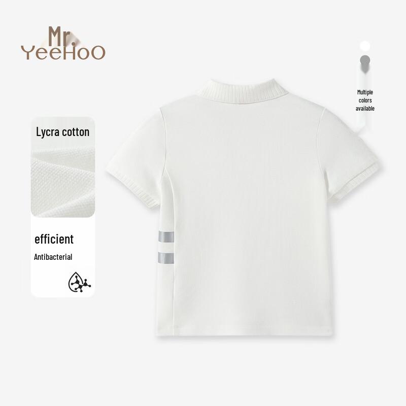 YEEHOO Boys' Cool & Anti-bacterial Short-Sleeve Polo T-Shirt