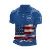 Trendy short-sleeve t-shirt summer flag lapel polo shirt 2026