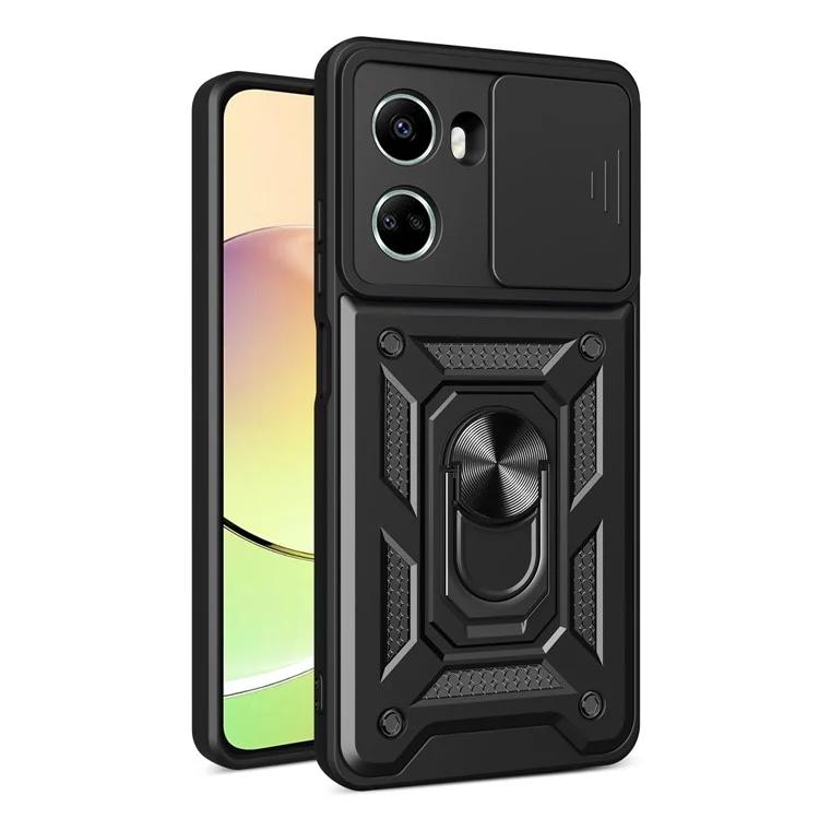 

For Huawei nova 10 SE 4G Camera Lens Slide Design Phone Case PC TPU Kickstand Cover