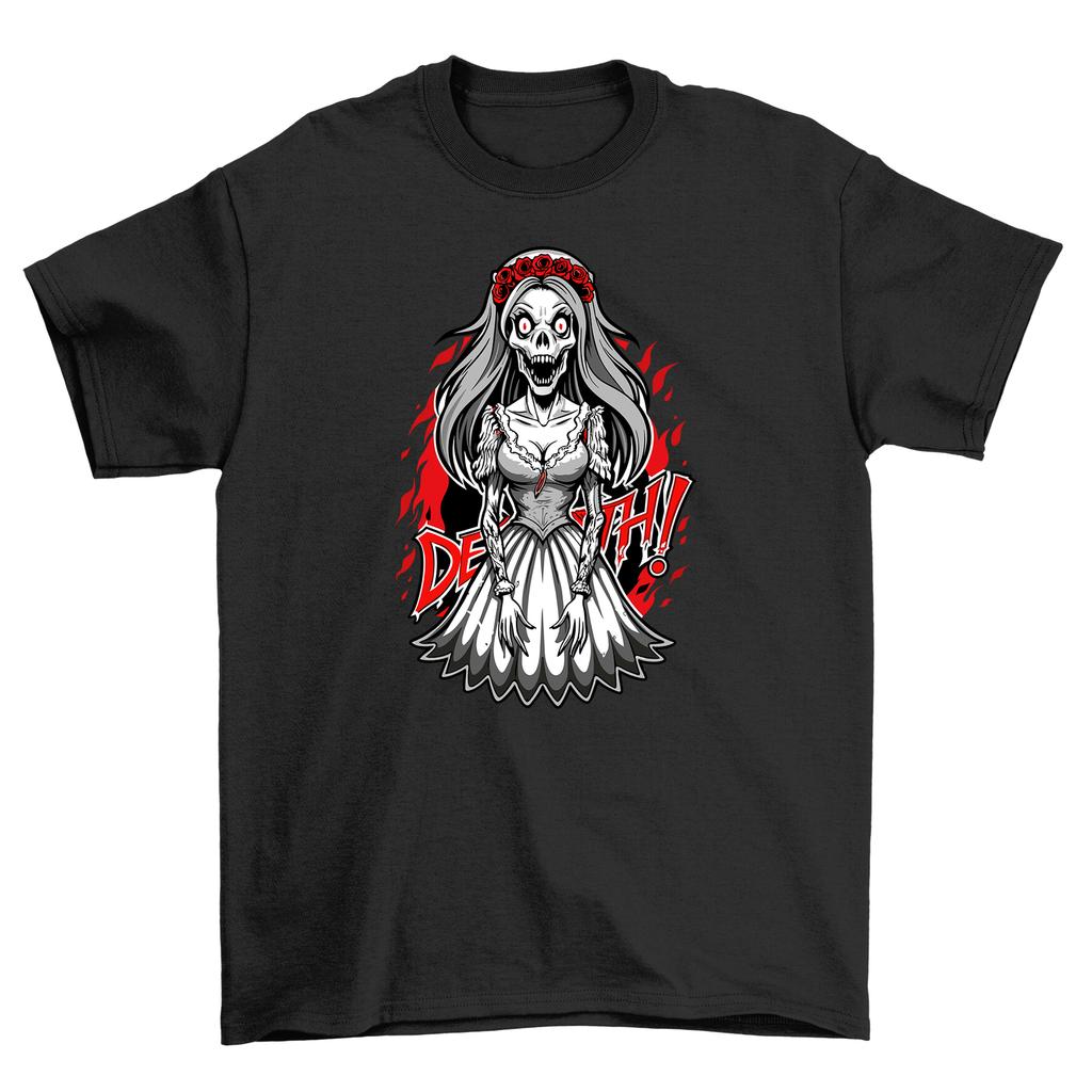 Gothic_63 Skull and Crossbones T-Shirt Mens Womens Tees Top - Spookily Stylish! 100% Cotton, Funny Un