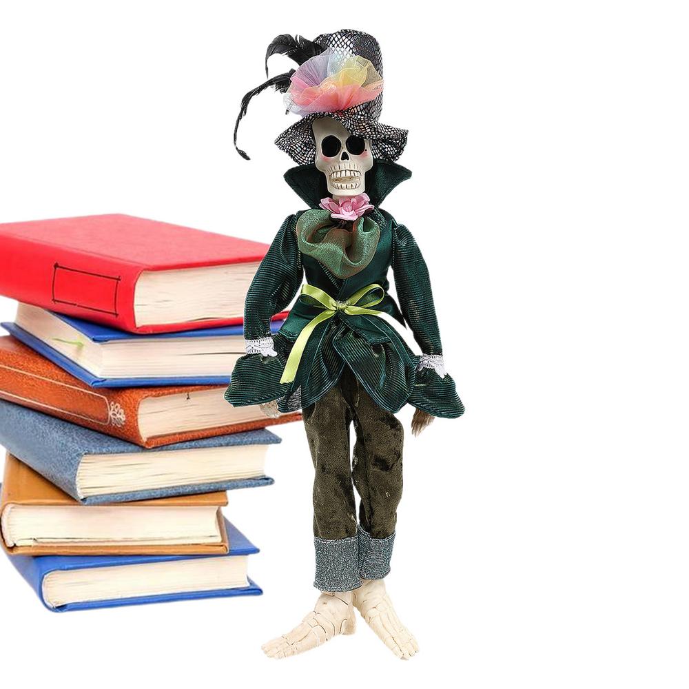 Scary Doll Halloween Horror Doll Decorative Ghost Figurine Desktop Decoration House Studio Home Ornaments For Boys Girls