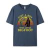 Just A Boy Who Loves Bigfoot Alien Cost Tshirts Tops T Shirt Oversized Unisex Graphic T Shirts 100 Cotton