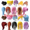 MOC City Small Particles Building Blocks Boys Girls Figures Accessories Curly Hair Beard Set Mini Bricks Toys Gifts For Kids G01