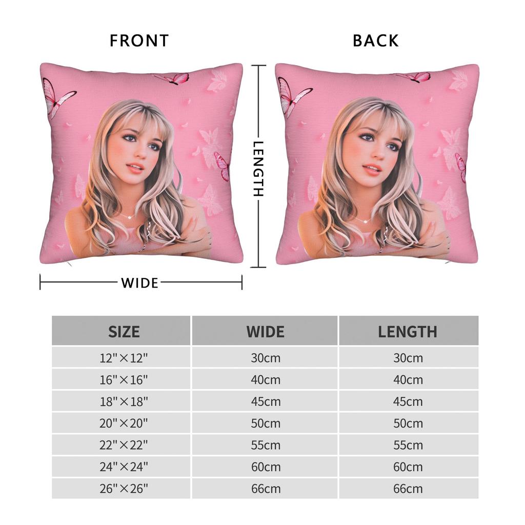 Pillow Cover Singer B-Britneyy S-Pearss Cute Funny Pillow Case For Sofa Home Decoration Pillowcases