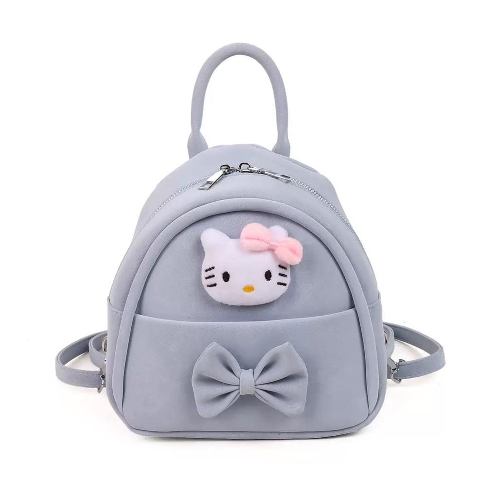 Sweet Hello Kitty Plush Doll Decoration Student Mini Backpack For Daily Use