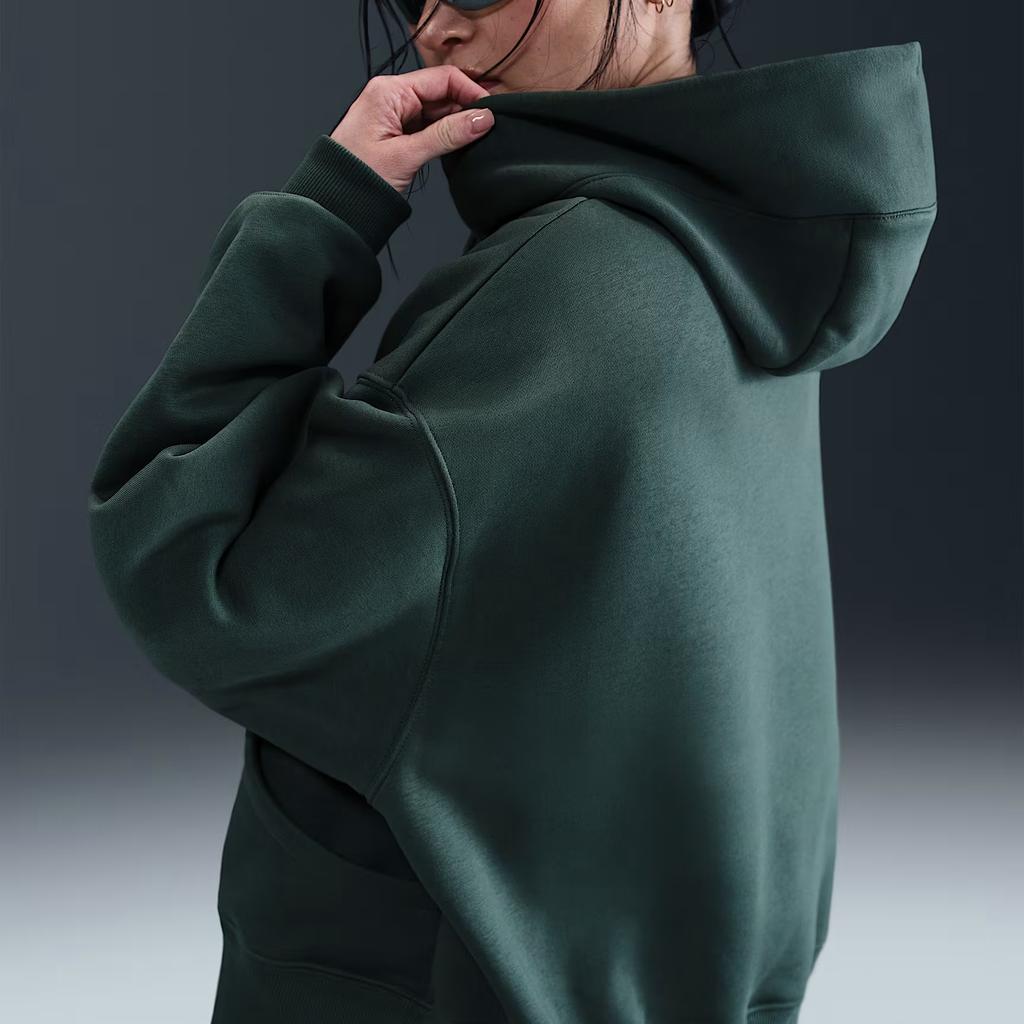 Nike Sportbekleidung Mode Bequem Lässig Weich Logo Pullover Hoodie Damen Hoodies Dunkelgrün DQ5859-338